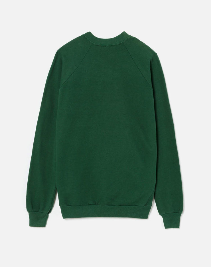 Upcycled "I Just Want Pizza" Sweatshirt - Green
