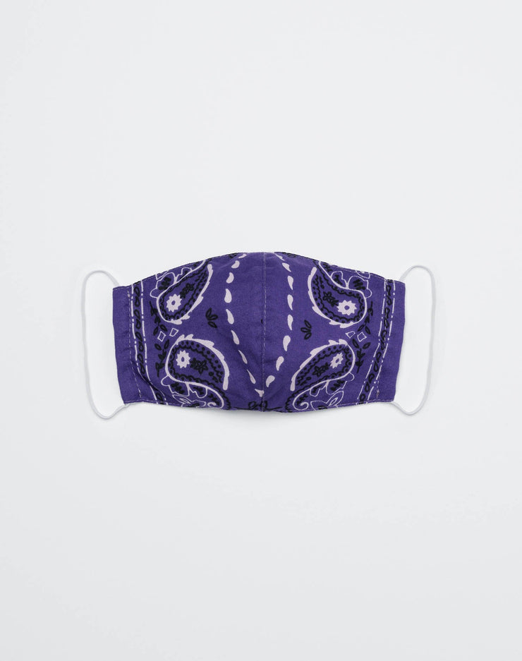 Upcycled Bandana Mask - Purple
