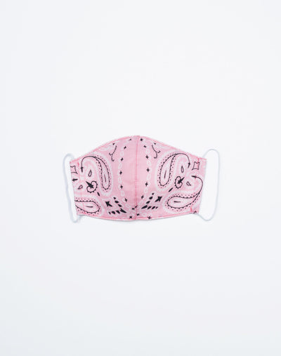 Upcycled Bandana Mask - Pink