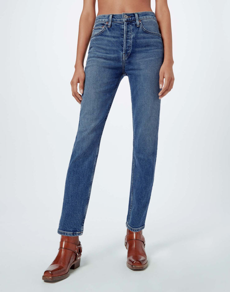 Comfort Stretch High Rise Ankle Crop - Mid 70s