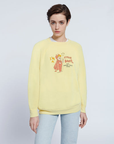 Upcycled "Little Devil" Sweatshirt